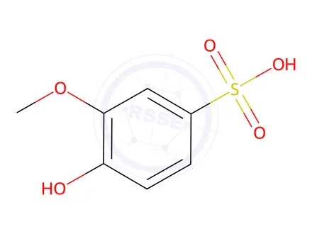Chemical structure of Potassium guiacolsulfate