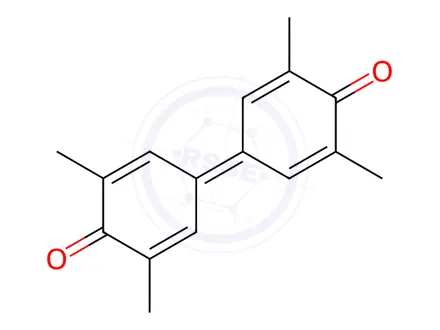 Chemical structure of 3,3',5,5'-Tetramethyldiphenoquinone