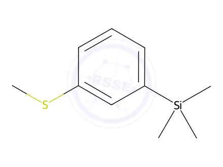 Chemical structure of Benzene, 1-(methylthio)-3-(trimethylsilyl)-