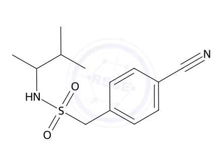 Chemical structure of 1-(4-Cyanophenyl)-n-(3-methylbutan-2-yl)methanesulfonamide