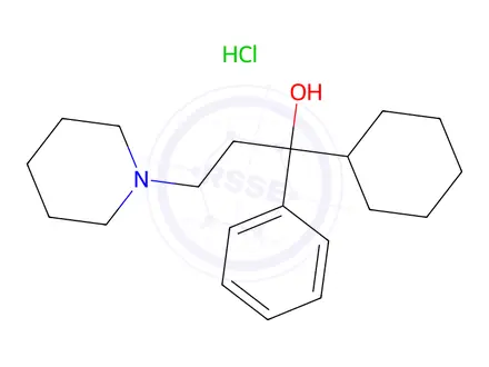 Chemical structure of Benzhexol hydrochloride