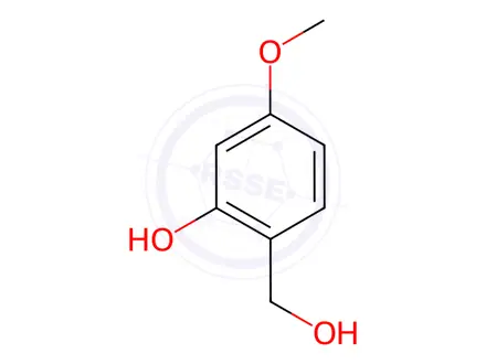 Chemical structure of 2-(Hydroxymethyl)-5-methoxyphenol
