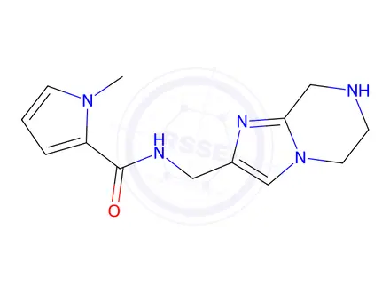 Chemical structure of 1-Methyl-N-((5,6,7,8-tetrahydroimidazo[1,2-a]pyrazin-2-yl)methyl)-1H-pyrrole-2-carboxamide