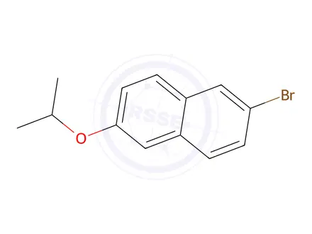 Chemical structure of 2-Bromo-6-(propan-2-yloxy)naphthalene