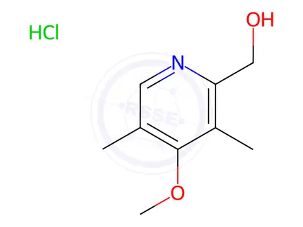 Chemical structure of (4-Methoxy-3,5-dimethylpyridin-2-yl)methanol Hydrochloride