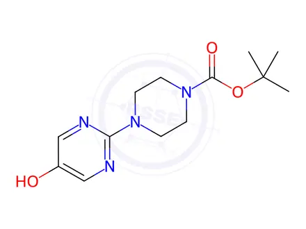 Chemical structure of tert-Butyl 4-(5-hydroxypyrimidin-2-yl)piperazine-1-carboxylate