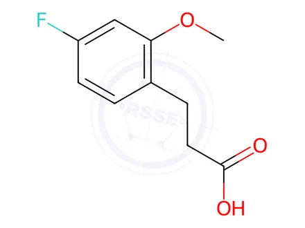Chemical structure of 3-(4-Fluoro-2-methoxy-phenyl)-propionic acid
