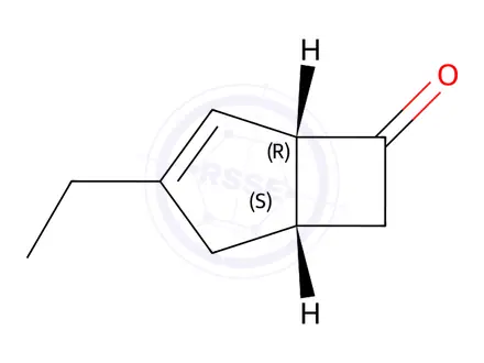 Chemical structure of (1S,5R)-3-Ethylbicyclo[3.2.0]hept-3-en-6-one