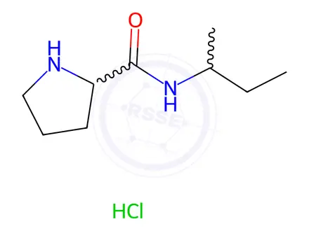 Chemical structure of N-(sec-Butyl)-2-pyrrolidinecarboxamidehydrochloride