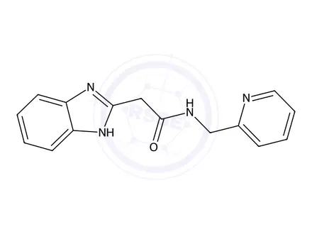 Chemical structure of 2-(1H-Benzoimidazol-2-yl)-N-pyridin-2-ylmethyl-acetamide