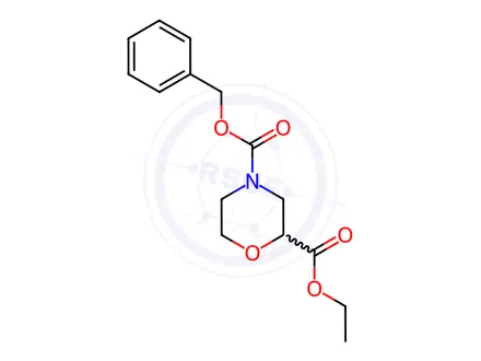 Chemical structure of Ethyl n-cbz-morpholine-2-carboxylate