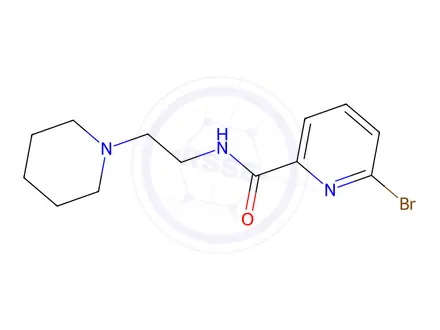 Chemical structure of 6-Bromo-N-(2-(piperidin-1-yl)ethyl)picolinamide