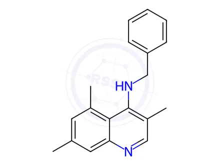 Chemical structure of N-Benzyl-3,5,7-trimethylquinolin-4-amine
