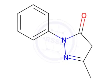 Chemical structure of Edaravone
