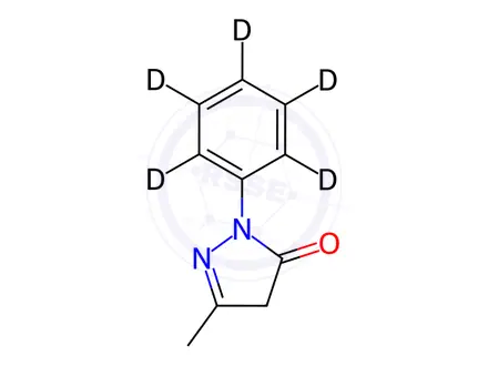 Chemical structure of Edaravone-d5