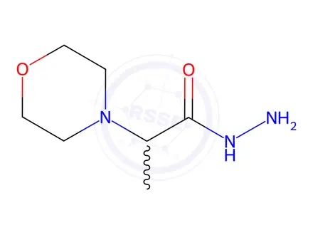 Chemical structure of 2-morpholin-4-ylpropanohydrazide