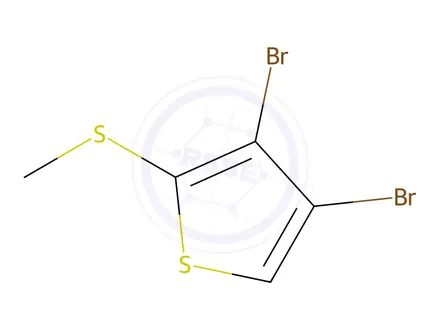 Chemical structure of Thiophene, 3,4-dibromo-2-(methylthio)-