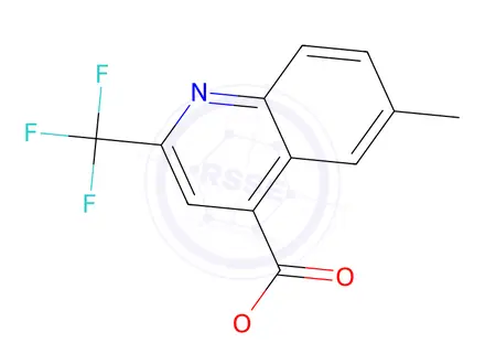 Chemical structure of Methyl 6-methyl-2-(trifluoromethyl)quinoline-4-carboxylate