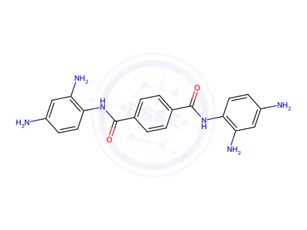 Chemical structure of N,N'-Bis(2,4-diaminophenyl)terephthalamide