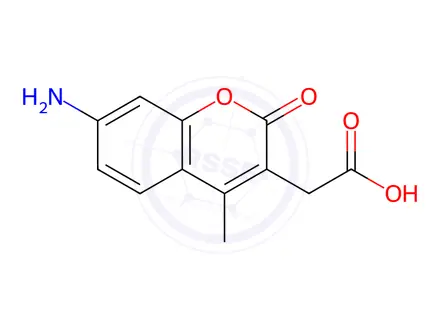 Chemical structure of 7-Amino-4-methyl-2-oxo-2H-chromen-3-ylacetic acid