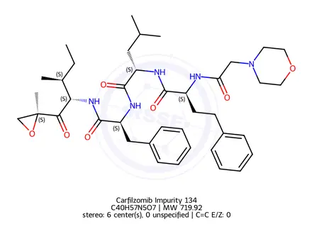 Chemical structure of Carfilzomib Impurity 134