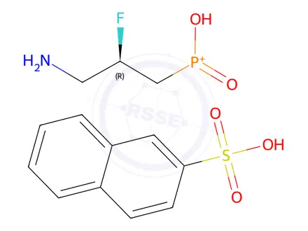 Chemical structure of LESOGABERAN NAPADISYLATE