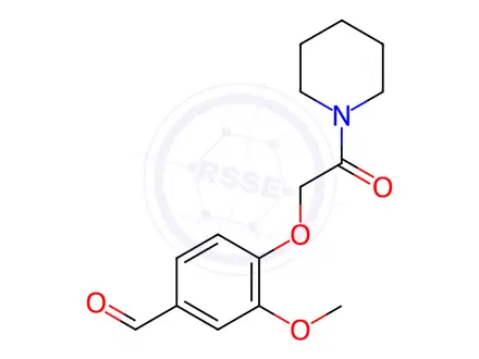 Chemical structure of 3-METHOXY-4-(2-OXO-2-PIPERIDIN-1-YL-ETHOXY)-BENZALDEHYDE