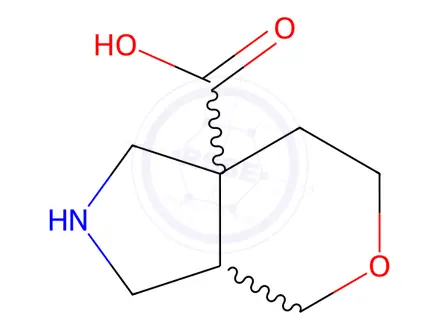 Chemical structure of OCTAHYDROPYRANO[3,4-C]PYRROLE-7A-CARBOXYLIC ACID