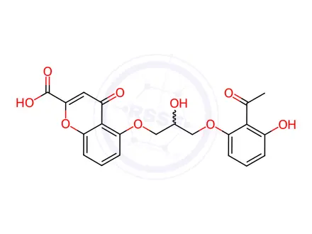 Chemical structure of Sodium cromoglicate Impurity 4