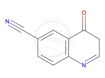 Chemical structure of 6-Quinolinecarbonitrile, 3,4-dihydro-4-oxo-