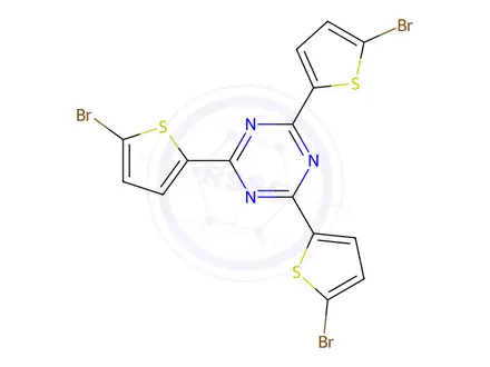 Chemical structure of 2,4,6-Tris(5-bromothiophen-2-yl)-1,3,5-triazine
