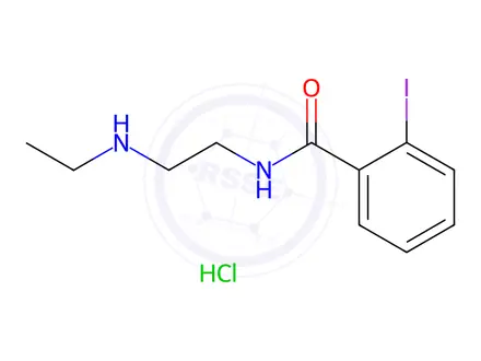 Chemical structure of N-(2-(ethylamino)ethyl)-2-iodobenzamide hydrochloride