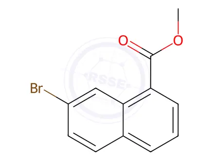 Chemical structure of 7-Bromonaphthalene-1-carboxylic acid methyl ester