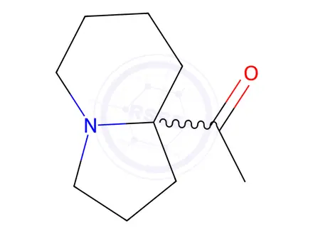 Chemical structure of Ethanone, 1-(hexahydro-8a(1H)-indolizinyl)-(9CI)