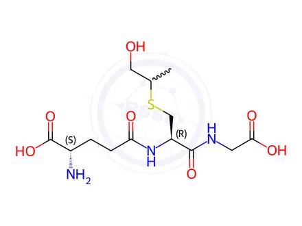 Chemical structure of S-(1-Methyl-2-hydroxyethyl)glutathione