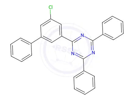 Chemical structure of 2-(5-chloro-[1,1'-biphenyl]-3-yl)-4,6-diphenyl-1,3,5-triazine