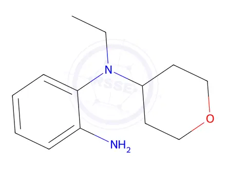 Chemical structure of n1-ethyl-n1-(oxan-4-yl)benzene-1,2-diamine