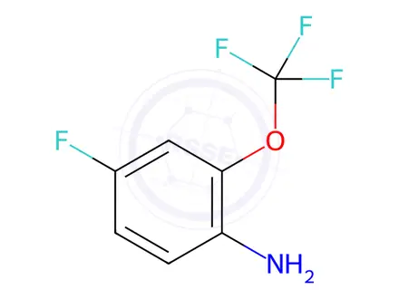 Chemical structure of 4-Fluoro-2-(trifluoromethoxy)aniline
