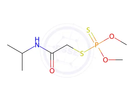 Chemical structure of Dithiophosphoric acid O,O-dimethyl S-[(N-isopropylcarbamoyl)methyl] ester