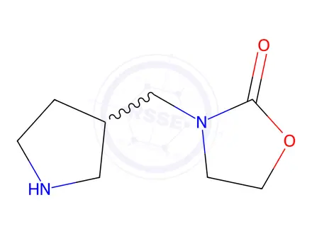 Chemical structure of 3-(Pyrrolidin-3-ylmethyl)-1,3-oxazolidin-2-one