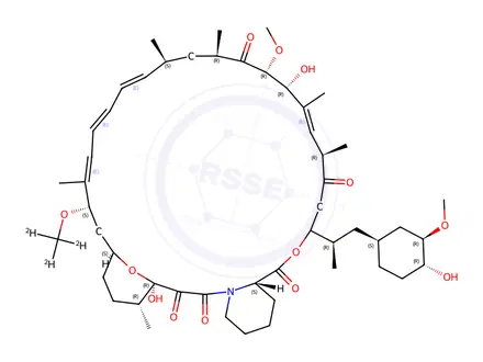 Chemical structure of Rapamycin Impurity 20(Rapamycin-d3)