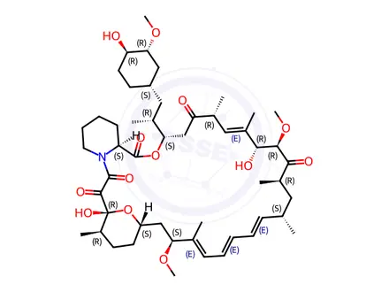 Chemical structure of Sirolimus