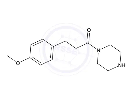 Chemical structure of 3-(4-Methoxyphenyl)-1-(piperazin-1-yl)propan-1-one