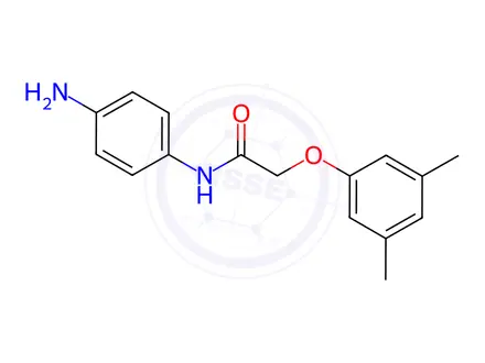Chemical structure of N-(4-Aminophenyl)-2-(3,5-dimethylphenoxy)acetamide