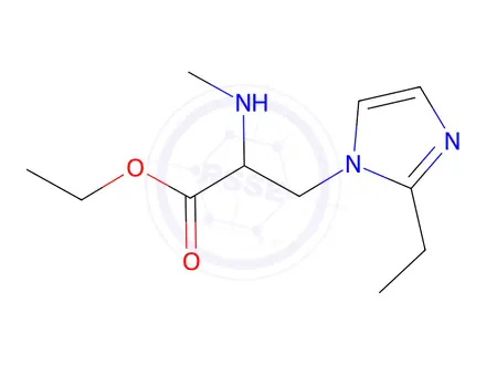Chemical structure of Ethyl 3-(2-ethyl-1h-imidazol-1-yl)-2-(methylamino)propanoate