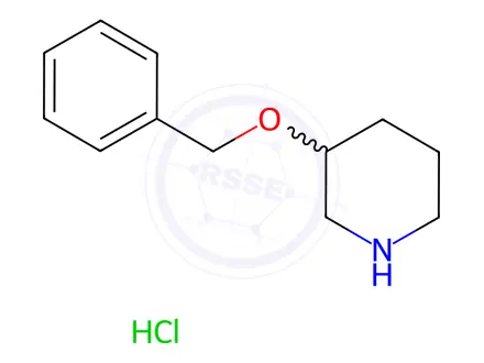 Chemical structure of 3-(Benzyloxy)piperidine hydrochloride