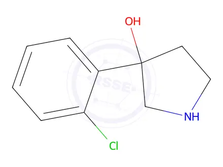 Chemical structure of 3-(2-Chlorophenyl)pyrrolidin-3-ol