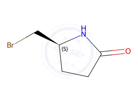 Chemical structure of (S)-5-(Bromomethyl)-2-pyrrolidinone
