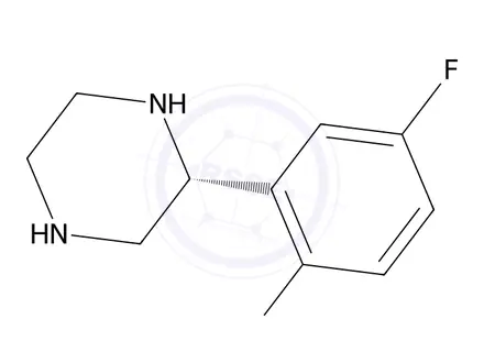 Chemical structure of (R)-2-(2,5-Difluorophenyl)piperazine