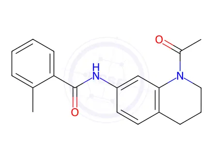 Chemical structure of N-(1-Acetyl-1,2,3,4-tetrahydroquinolin-7-yl)-2-methylbenzamide